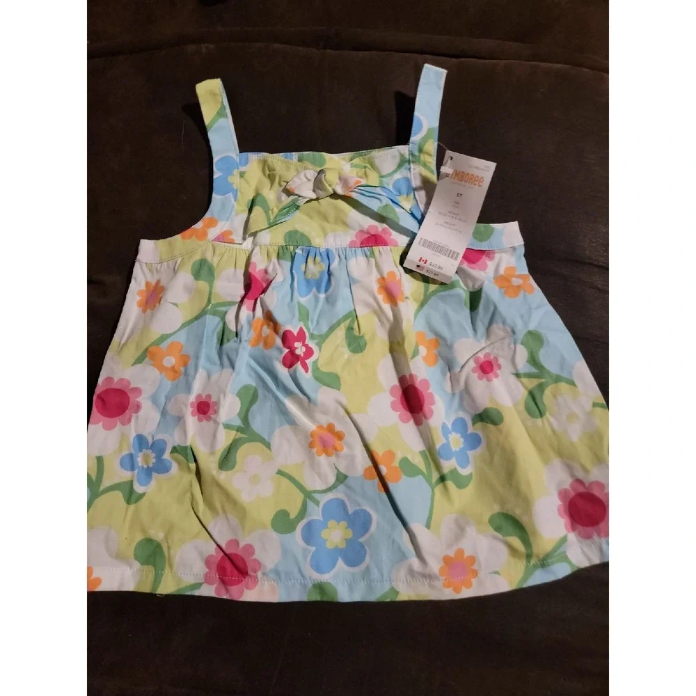 Gymboree rainbow cabana tank top floral‎ size 3t nwt